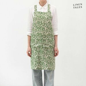 Len kötény Evergreen Damask – Linen Tales kép