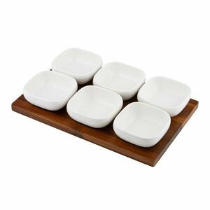 Fehér porcelán szervírozó készlet 6 db-os Essentials – Ladelle kép