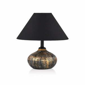 Fekete asztali lámpa textil búrával (magasság 32 cm) Rüzgar – Opviq lights kép