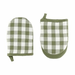 Pamut edényfogó kesztyű szett 2 db-os Gingham – Tiseco Home Studio kép
