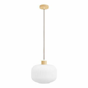 Fehér függőlámpa üveg búrával ø 30 cm Argalo – House Nordic kép