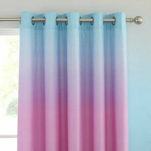 Rózsaszín-lila gyerek függöny 2 db-os 168x183 cm Ombre Rainbow Clouds – Catherine Lansfield kép