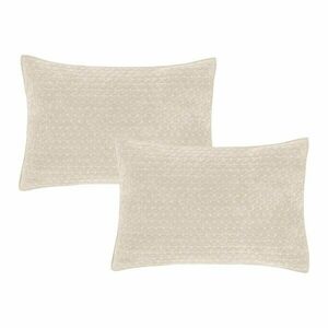 Bársony párnahuzat szett 2 db-os 50x75 cm Attica Velvet Embroidered – Bianca kép