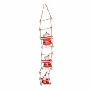 Textil karácsonyi függődísz 50 cm Santa Mouse – Sass & Belle kép