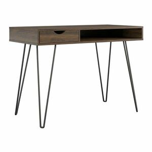 Íróasztal diófa dekorral 49x104 cm Concord – Novogratz kép