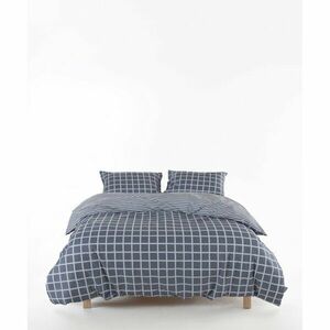 Szürke kétszemélyes-hosszabbított renforcé pamut ágyneműhuzat 240x220 cm Linear Calm Geometric – Mila Home Luxury kép