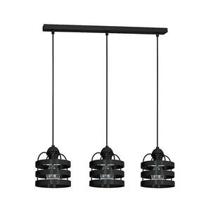 Csillár TUBE 3xE27/60W/230V fekete kép