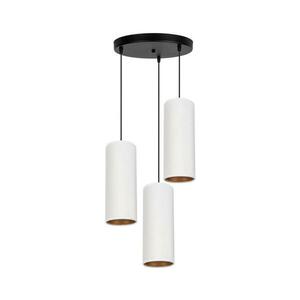 HEXE AVALO 3xE27/60W/230V mennyezeti lámpa, 35 cm, fehér/ réz kép