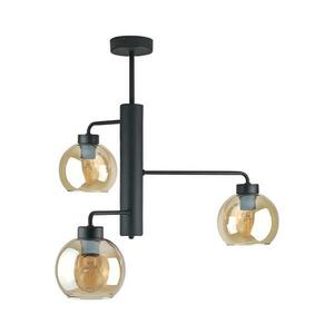 Keter Lighting Csillár rúdon FLEX 3xE27/60W/230V fekete/füstös bézs kép