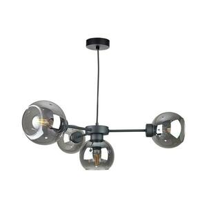 Keter Lighting Csillár zsinóron KALIOPE 6xE27/60W/230V fekete/füstös fekete kép
