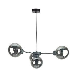 Keter Lighting Csillár zsinóron KALIOPE II 4xE14/50W/230V fekete/füstös fekete kép