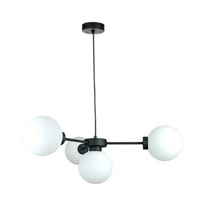 Keter Lighting Csillár zsinóron KALIOPE 4xE14/50W/230V fekete/fehér kép