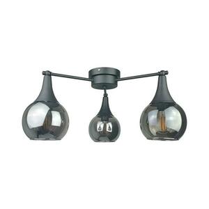 Keter Lighting Felületre szerelhető csillár STAR 3xE27/60W/230V fekete/füstös fekete kép