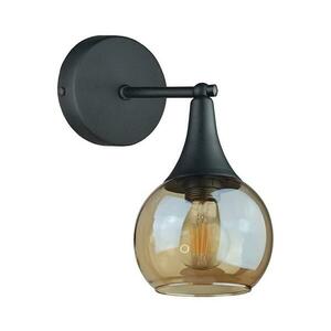 Keter Lighting Fali lámpa STAR 1xE27/60W/230V fekete/füstös bézs kép