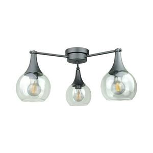 Keter Lighting Felületre szerelhető csillár STAR 3xE27/60W/230V fekete/átlátszó kép