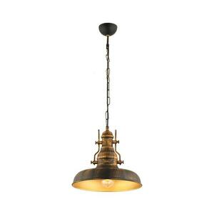 Csillár láncon 1xE27/40W/230V bronz kép