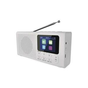 DAB DAB+ FM rádió 3W/5V/4xAA fehér kép