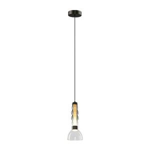 LED Csillár zsinóron LUCCO LED/13W/230V átm. 15 cm füstös kép