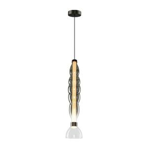 LED Csillár zsinóron LUCCO LED/18W/230V átm. 15 cm füstös kép