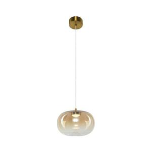 LED Csillár zsinóron VASO LED/4W/230V átm. 18 cm arany/füstös kép