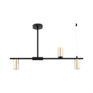 Csillár rúdon URANOS 3xGU10/10W/230V fekete/arany kép