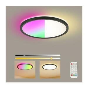 Brilagi Brilagi ULTRA SLIM LED RGB dimmelhető lámpa 18W, 230V, 30 cm, fekete + DO kép