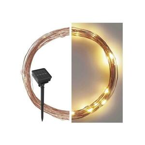 LED napelemes lánc LED/2, 4W/1, 2V 1xAA 15 m IP44 3000K 600 mAh kép