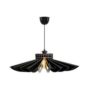 Függeszték 1xE27/60W/230V fekete, átmérő 52 cm, kábellel kép