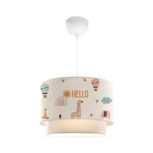Gyerekszoba csillár CANDY 1xE27/40W/230V fehér/többszínű kép