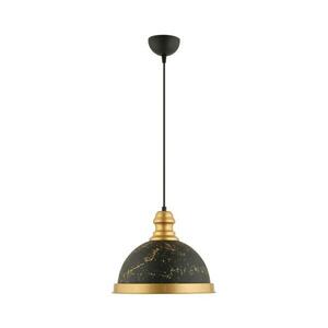 Zsinóros csillár MONZA 1xE27/40W/230V átmérő 29 cm fekete/bronz kép