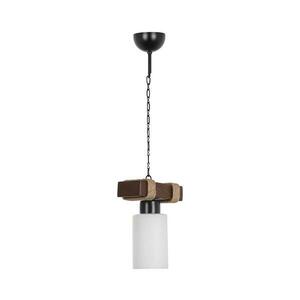 JASMIN láncos csillár 1xE27/40W/230V barna/fehér kép