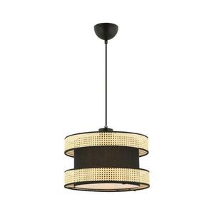 Kábeles függőlámpa HALO 1xE27/60W/230V fekete/bézs kép