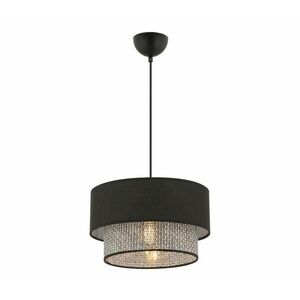 ECHO zsinóros függőlámpa 1xE27/60W/230V fekete/szürke kép