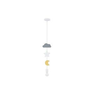 Gyermek függeszték kábellel TRIO 1xE27/20W/230V szürke/fehér/sárga kép