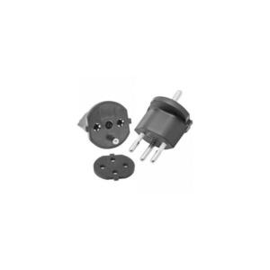 Svájci rögzített adapter SCHUKO/J 230V IP44 fekete kép