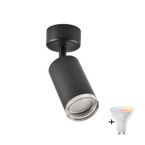 LED RGBW Dimmelhető fürdőszobai spotlámpa TURYN 1xGU10/6, 5W/230V IP44 fekete kép