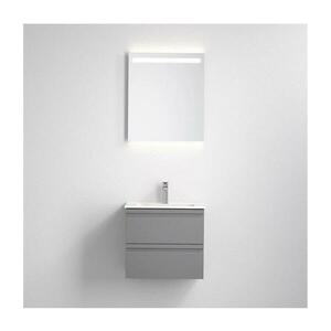 BATH DELUXE Fürdőszobai szekrény mosdóval VIGO + LED tükör LED/10W/230V IP44 szürke kép