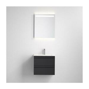 BATH DELUXE Fürdőszobabútor mosdóval VIGO + LED tükör LED/10W/230V IP44 fekete kép