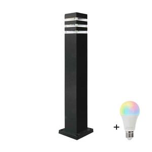 LED RGBW fényerőszabályozható kültéri lámpa TEKSAS 1xE27/12W/230V 74 cm IP44 antracit kép