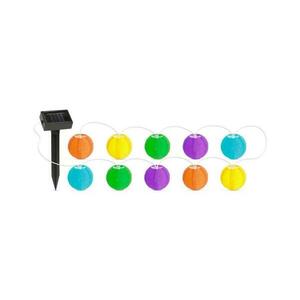 LED Napelemes lánc 10xLED/1, 2V 3, 7m IP44 többszínű kép
