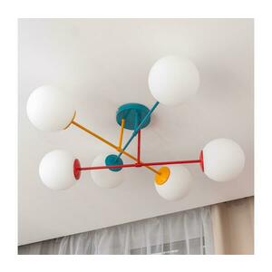Felületre szerelt MOON csillár 6xE27/15W/230V türkiz/sárga/piros kép