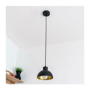Zsinóros csillár VESPER 1xE27/15W/230 átm. 18 cm fekete/arany kép