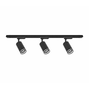 PIPE sínes rendszerbe szerelhető spotlámpa, 3x GU10/10W/230V, fekete kép
