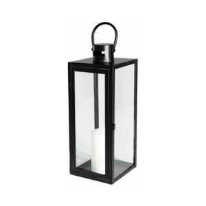 Estilo Home Dekoratív fekete lámpás, 49 cm kép