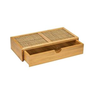 Wenko WENKO 25603100 – ALLEGRE rendszerező 28x14 cm barna kép