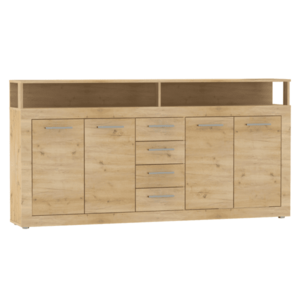 Kombinált komód, artisan tölgy, LUNYSA 2 NEW kép