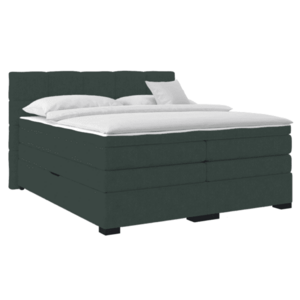 Boxspring ágy, 200x200, zöld, APRIL kép