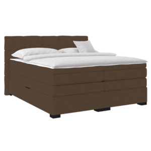 Boxspring ágy, 200x200, barna, APRIL kép