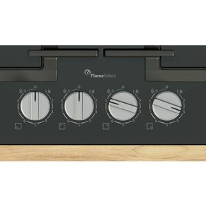Bosch Serie 6, Gáz főzőlap, 60 cm, Edzett üveg, Fekete, PPP6A6I40 kép