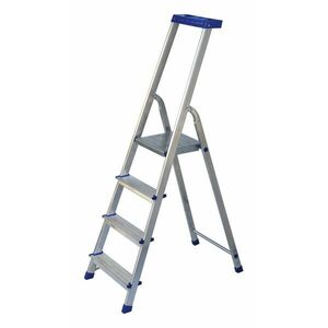 Munkalétra erősített 3 fokos alu (150 kg) kép